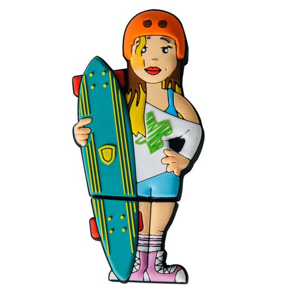 Skateboard Chica-LO-1109-EP-USB-PERSONAJES-PENDRIVE