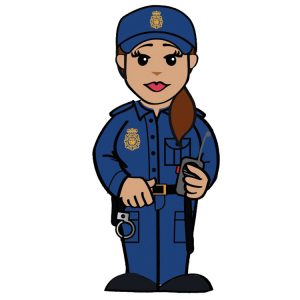Policia Nacional Chica-P-2071-EP-USB-PERSONAJES-PENDRIVE